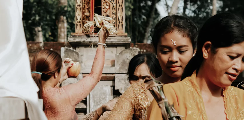 Cérémonie hindouiste à Bali