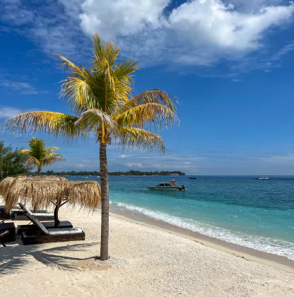 Bali plage ou plutôt Gili plage, une étape d'un séjour sur mesure organisé par l'agence de voyages locale MimpiGO en Indonésie