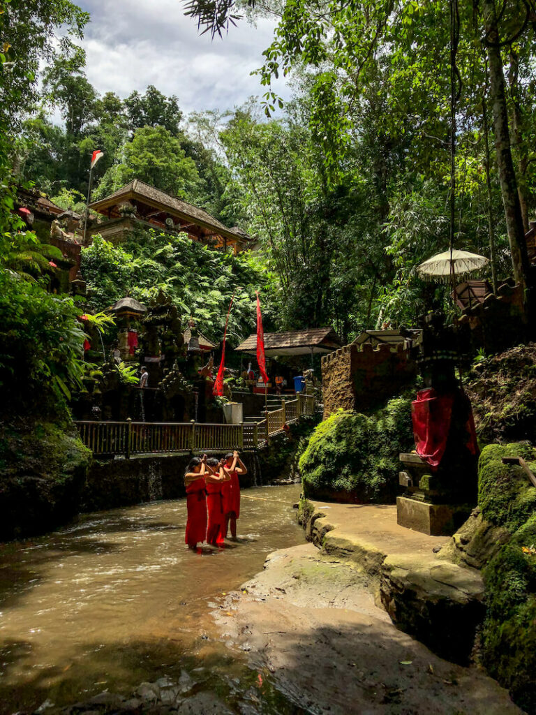 temple de purification dans la région de Ubud à Bali