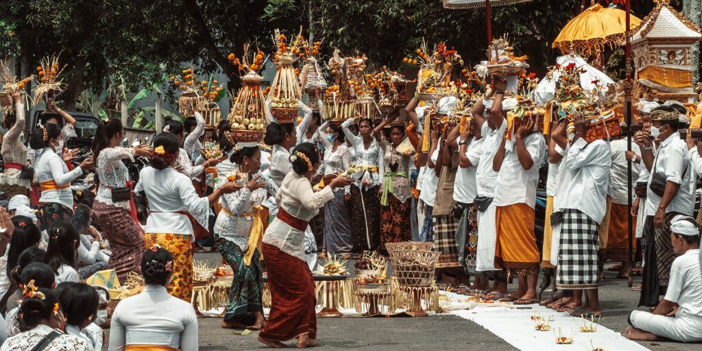 cérémonie balinaise à Sidemen
